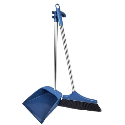 China TS-7011 New Years Wholesale Products Indoor Outdoor Broom Set Plastic Soft Fiber Cleaning Brooms for sale