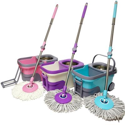 China New Product Sustainable Centrifugal Magic Broom 360 Rotation Tornado Bucket Broom Floor Cleaning Mop With Bucket for sale