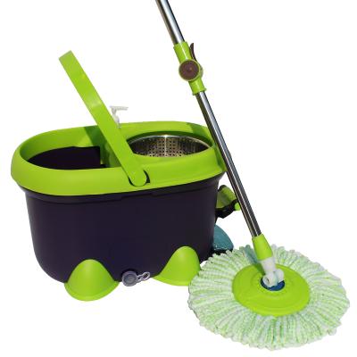 China Sustainable Wholesale Floor Cleaning 360 Mopping Broom With Bucket In Pedal Foot Pedal Mop for sale