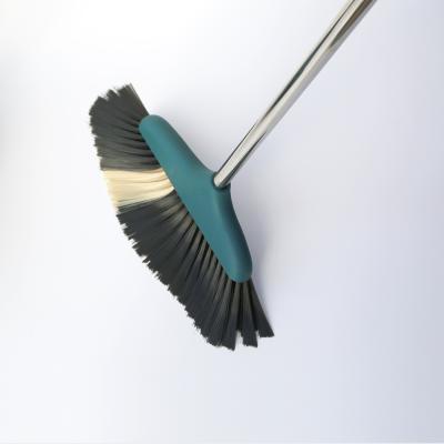 China Plasric Home Monofilament Broom Heavy Duty Broom And Dustpan Set With Tools Cleaning Broom for sale