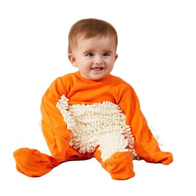 China Newborn Baby Breathble Cotton Toddler Long Sleeve Cozy Infant Mop Rompers Jumpsuits for sale