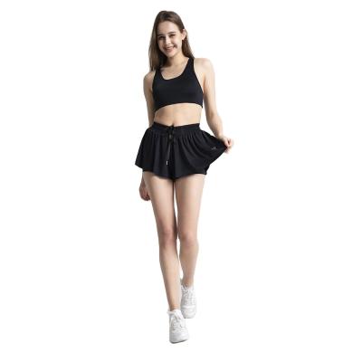 China Lady Girl Sports Breathable Quick Dry Short Yoga Sets Fitness Women Dress Loose Skirt for sale