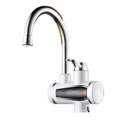 China Electric Faucets Simple Design People Universal Use Faucet Civil Commercial White Instant Water Heater Faucet for sale