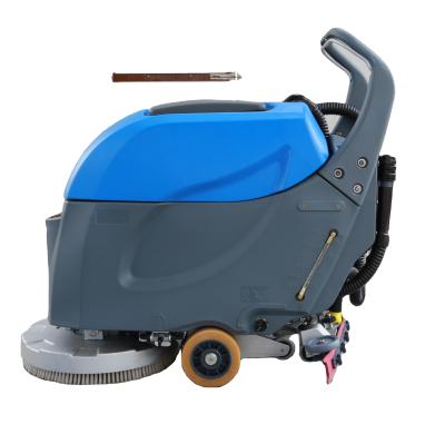 China Hotels Walk Behind Electric Floor Cleaning Machine Floor Scrubber With Battery for sale