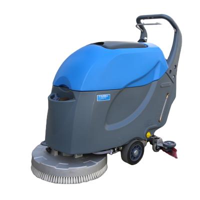 China Smart Hand Push Floor Cleaning Use Airport Railway Station Hotels Automatic Floor Scrubber Dryer Scrubber for sale