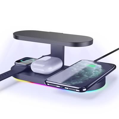 China FOR iPhone Mobile Phone iwach TWS New Arrival Multi Wireless Charger with USB UV Light Output for TWS Mobile and Watch for sale