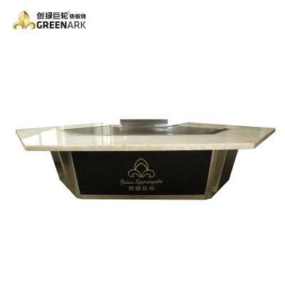 China Outdoor Electromagnetic Barbecue Heater And Induction Heating Ways Teppanyaki Hibachi Grill Table for sale