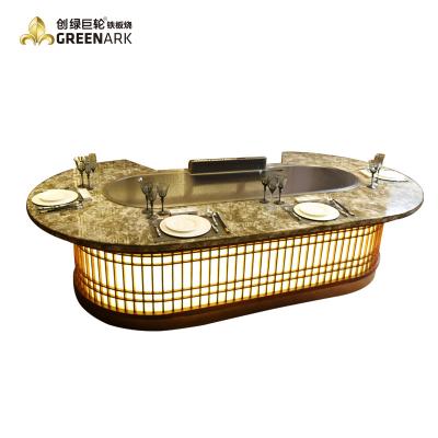 China Outdoor Barbecue Beef Mutton Chicken Get Best Price Established In Hibachi Grill Oval Shape Indoor Commercial Griddle Dish for sale