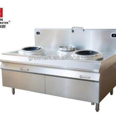 China Restaurant / Commercial Restaurant Kitchen Stove Two Heads Single Induction Tail for sale