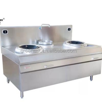 China Stainless Commercial Electric Restaurant Induction Wok Cooker 20kw Single Tail for sale