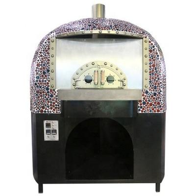 China Pizza Bread Napoli Style Italian Pizza Oven Natural Lava Rock Wood Oven / Mixed Ovens Gas Oven for sale