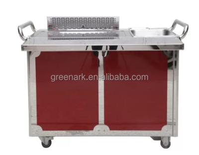 China 304 stainless steel & Commercial 201 Alloy Steel Grill Table Electric Teppanyaki / Used Outdoor Barbecue Gas Heater for sale