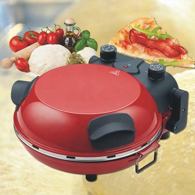 China Factory Sale Outdoor Widely Used Time-temperature Alarm Function Red Electric Pizza Maker for sale