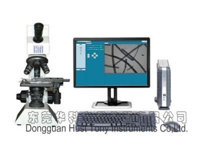 China Equipo de prueba de la materia textil del sistema de análisis de la fineza y de la composición de la fibra en venta