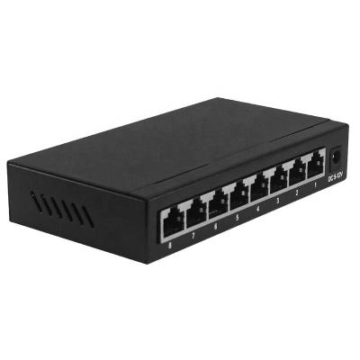 China FTTX Solutions 8 port RJ45 Ports gigabit network switch IEEE802.3/x/u Standard 10/100/1000Mbps Network Switches Unmanaged Ethernet Switch for sale