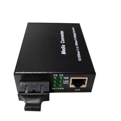 China FTTX solutions 1 RJ45 Port And 1 - dual 10/100m FTTH Ethernet Fiber Media Converter for sale