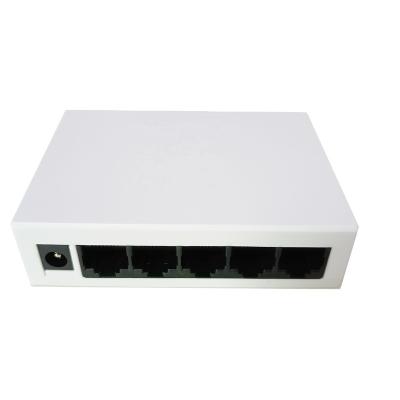 China Security System Unmanaged fast mini 5 Port RJ45 Ethernet Hub Desktop Switch 10/100Mbps network lan switches for sale