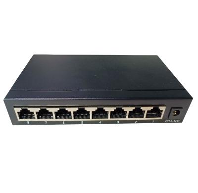 China Security System 8 Port 10/100/1000M Mini Gigabit OEM Ethernet Network Switch for sale