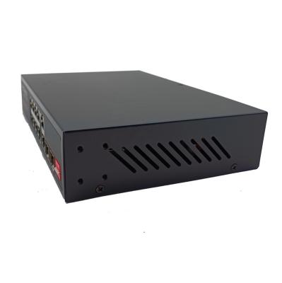 China Security System 12 Port Gigabit Ethernet PoE Switch 8 Port 1000M PoE For IP Camera Network Solution for sale