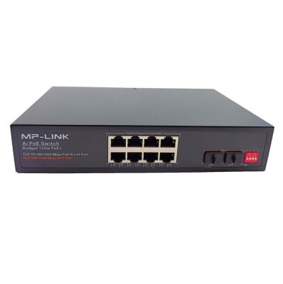 China Security System JCH Manufacturer OEM 8 Port Gigabit CCTV Network Ethernet PoE Switch  8 10/100/1000M for IP Camera for sale