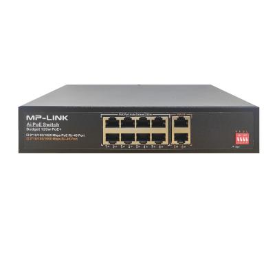 China Security System Poe Switch Ethernet Switch 8 Port 10/100/1000M IEEE802.3af For IP Camera PoE Extender Repeater for sale