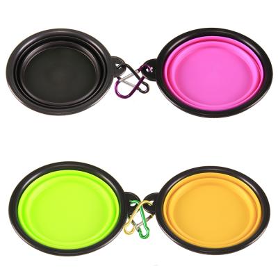 China Slow Viable Collapsible Dog Bowl Plastic Portable Double Insulated Pet Bowl & Conductors Silicone Pet Bowl for sale