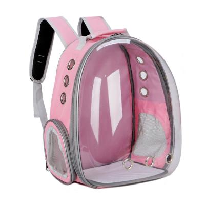 China Lovely Cute Foldable Travel Carrier Rabbit Frog Cute Space Capsule Recycled Breathable Designer Transparent Pet Backpack for sale