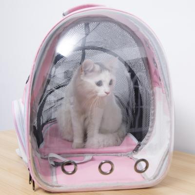 China Lovely Cute Foldable Travel Carrier Rabbit Frog Cute Space Capsule Recycled Breathable Designer Transparent Pet Backpack for sale