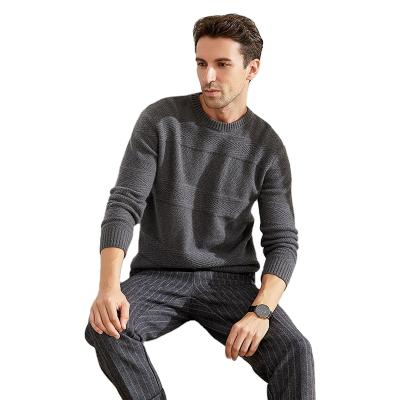 China 2022 High Quality Custom Round Neck Sweater Men Breathable Thick Pure Cashmere Sweater for sale