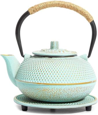 China Viable Hot Selling Japanese Cast Iron Teapot With Stainless Steel Infuser For Loose Leaf Tea Bags Stovetop Cast Iron Tea Kettle for sale