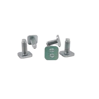 China Customized Stainless Steel Square T-bolt Factory Supplier Main OEM Decroment Plated Full Thread T Shape Bolt for sale