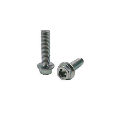 China High Quality Stainless Steel Hex Flange Hex Socket Drive Head Bolt With Galvanized Full Thread for sale