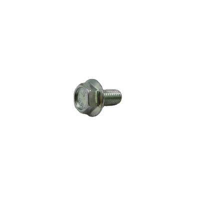 China Custom Grain Bin DIN6921 Serrated Galvanized Full Thread Grade 8.8 Hex Flange Bolt for sale