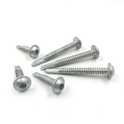 China Heavy Industry Factory Price Heavy Industry Factory Price Mechanical Plated Pan Washer Head Drilling Screw Self Clad Class 3 for sale