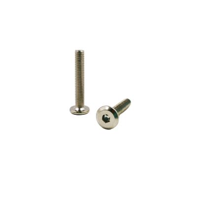 China Pan China Factory M6 x 10-150mm Stainless Steel Furniture Screw Nuts Hex Socket Flat Head Screws Allen Bolts for sale