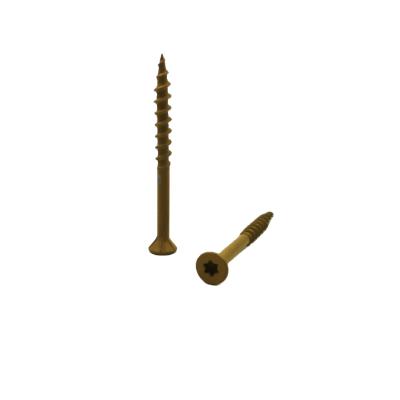 China Decking Flat Countersunk Wood Screws Drive Wood Screws Flat Countersunk Torx Serrated Screw for sale