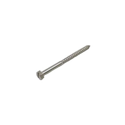 China DIN 571 M4 M5 M6 M8 M3 Stainless Steel Hex Hex Slotted Head Self Tapping Lag Wood Screw for sale