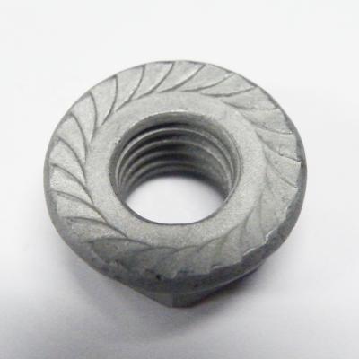 China Heavy Industry Carbon Steel DIN6923 Flange Hex Nut Carbon Steel Hex Flange White Galvanized High Quality Nut for sale