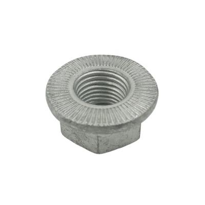 China Automotive industry flange nut with surface knurling for sale