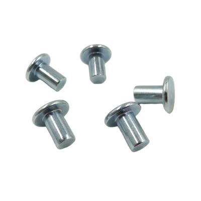 China Construction Zinc Solid Head Rivet Flat Plate for sale