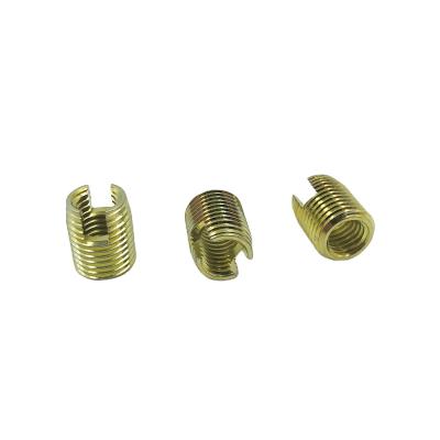 China Self Tapping Type Wire Repair High Quality Yellow Zinc Wire Thread Insert Slot Insert for sale