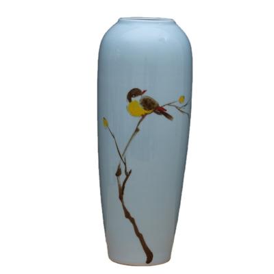 China Modern Chinese ceramic vase hand-painted ceramic vase ornaments vase ware ceramic vase for sale