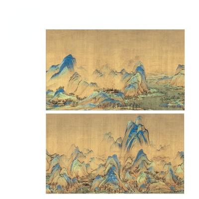 China Classical Chinese Landscape Painting Desktop Wall Hanging Painting Living Room Decoration Painting for sale