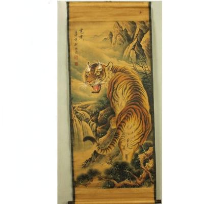 China Decorate the direct selling wall hanging paint roller painting figure landscape painting for sale