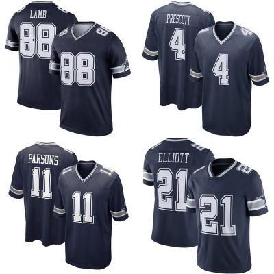 China Prescott Parsons 4 Lamb #11 S White Team Uniform #88 Ceedee Dallas City Wholesale Cowboy Stitched American Football Antibacterial Men's Tank Top for sale