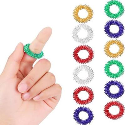 China 2021 New Products Finger Ring Anxiety Stress Relief For Whole Set Children And Adults Finger Massage Ring for sale