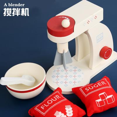 China Toddler Wooden Kitchen Accessories For Early Education Cooking Pretend Games Gift Wooden Kitchen Toys Pop Toaster Play Bread Maker for sale