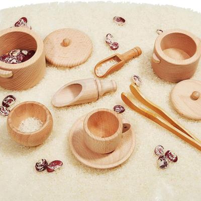 China Wholesale Wooden 8 Pieces Custom Educational Toys Children 4 Years Old Wooden Montesori Wooden Toys Kitchen Wooden Kids Toys for sale