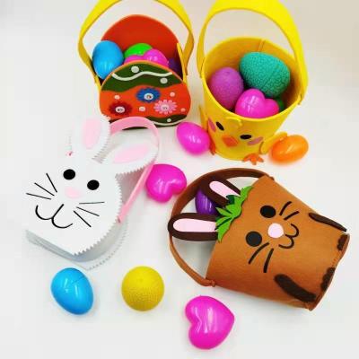 China Kid DIY Easter Bunny Bags Large and Mini DIY Bag for Kids Eggs Chasing Candy and Easter Party Bunny Ears Carry Bucket Gifts Design for sale