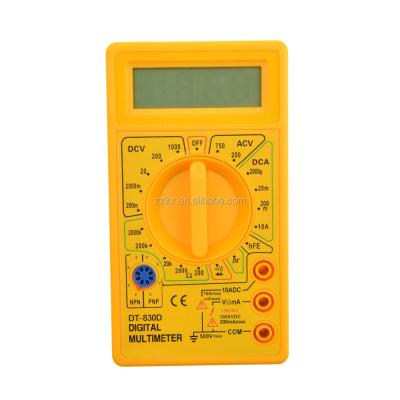 China Popular Professional Small Size LCD Multimeter DT830D Digital Handheld Multimeter 16*48mm for sale